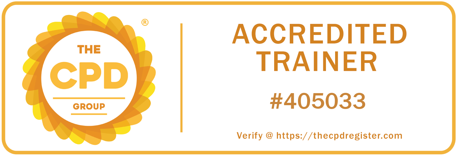 CPD Accredited Trainer number 405033
